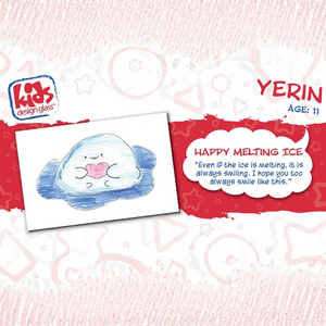 XL Limited Edition Enamel Pin: Happy Melting Ice