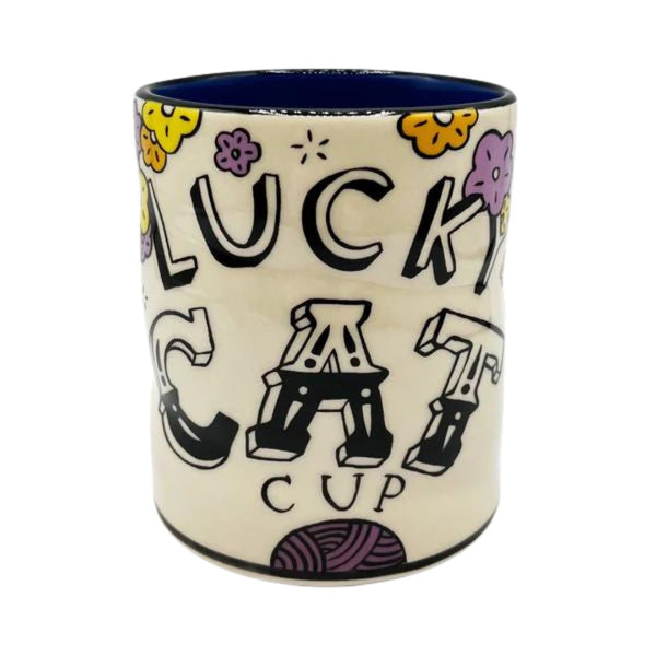 Knitting Cat Lucky Cup
