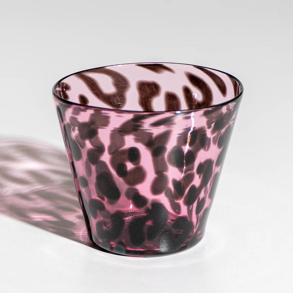 Leopard Print Cocktail Cup - Pink