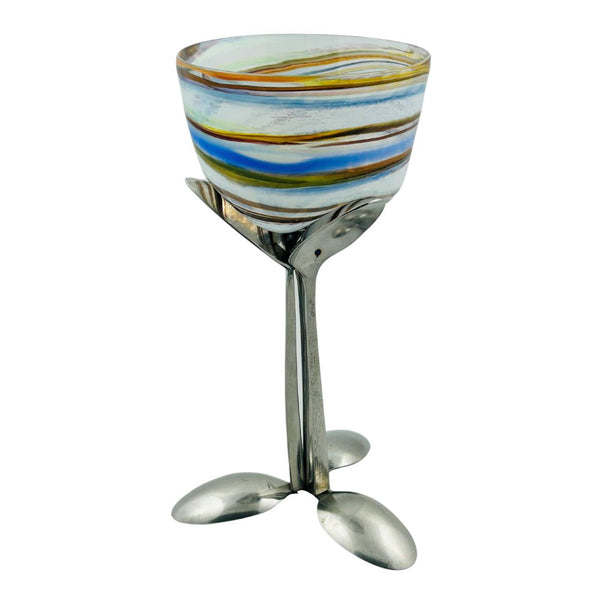 Swirl Martini Glass