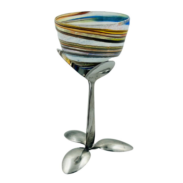 Swirl Martini Glass