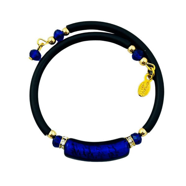 Glass Bead Rubber Bracelet - Murano Maestro