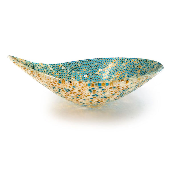 Wall Hanging Nido 17, Turquoise & Amber Bowl