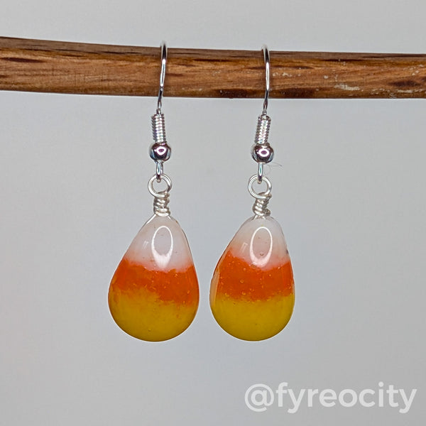 Candy Corn Earrings - Halloween 02