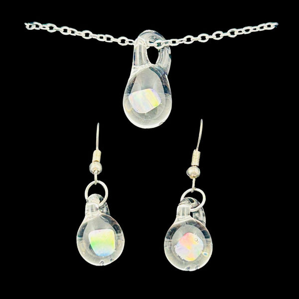 Pendant & Earring Set - Opal