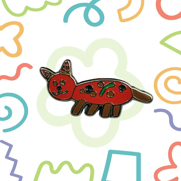 Limited Edition Enamel Pin: Pizza Cat!