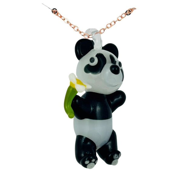 Awkward² Necklace - Panda w/ Daisy