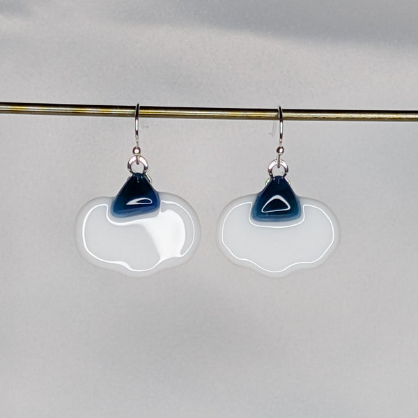 Pumpkin Earrings - White