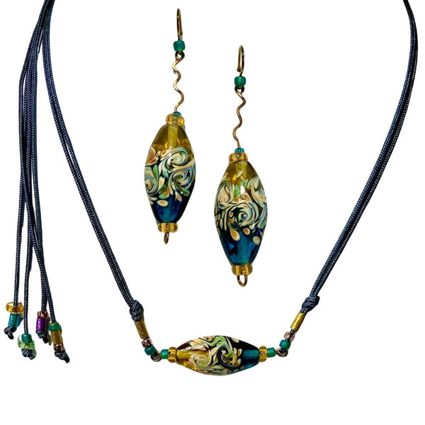 Bead Earring & Necklace Set