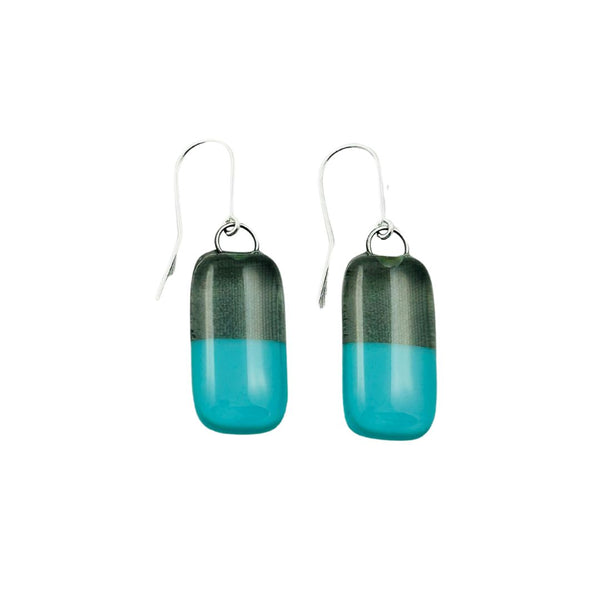 Dipped Earrings - Silverberry & Blue Corn