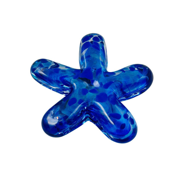 Starfish Paperweight - Blue Polka Dot
