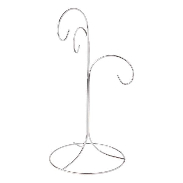 3 Hook Ornament Stand - Silver