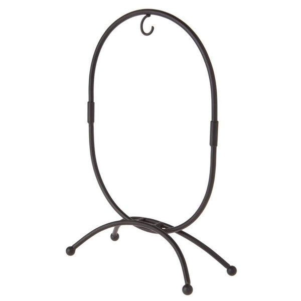 Oval Ornament Stand - Black