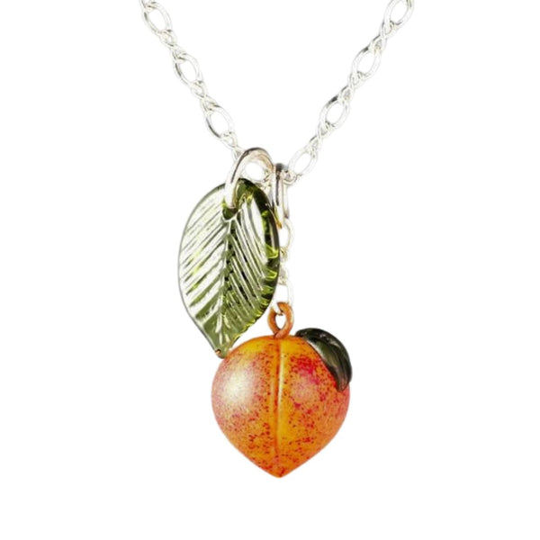 Tiny Peach Necklace