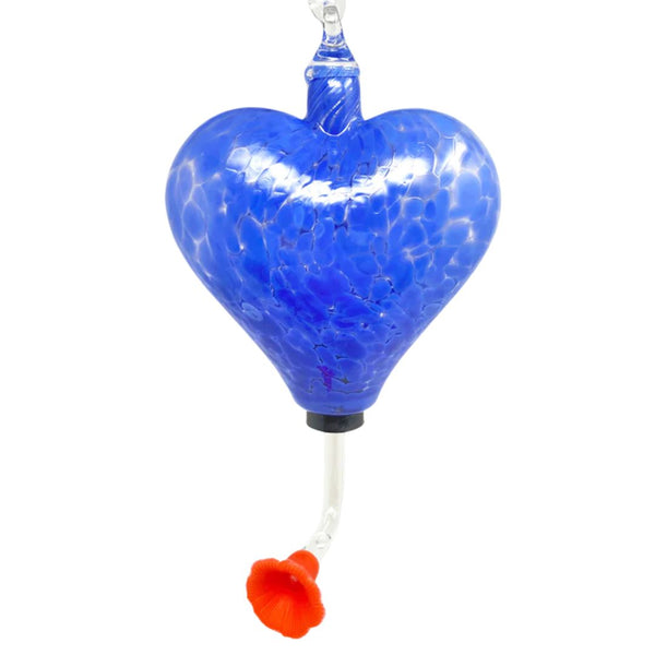 Glass Hummingbird Feeder - Pop Dark Blue
