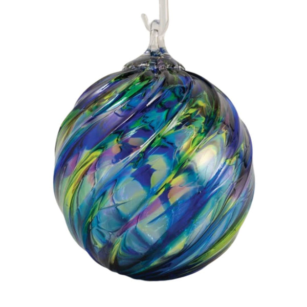 Blue Mosaic Twist Ornament