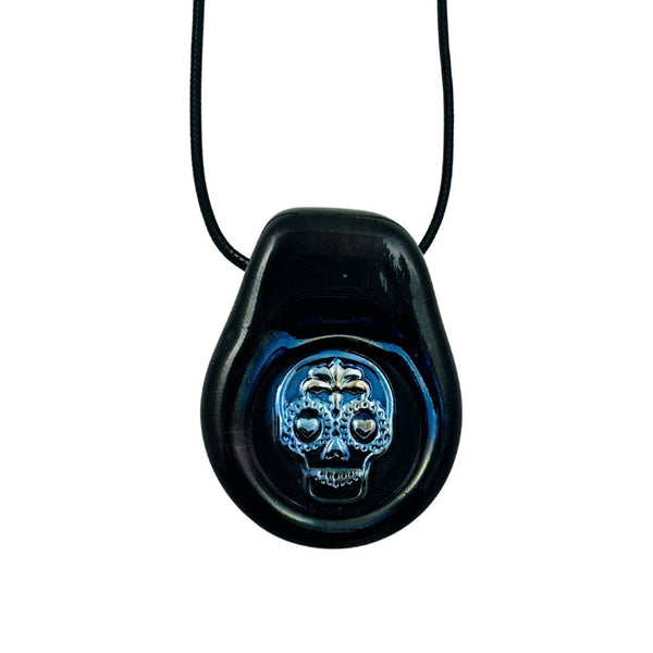 Pendant - Sugar Skull (Black)