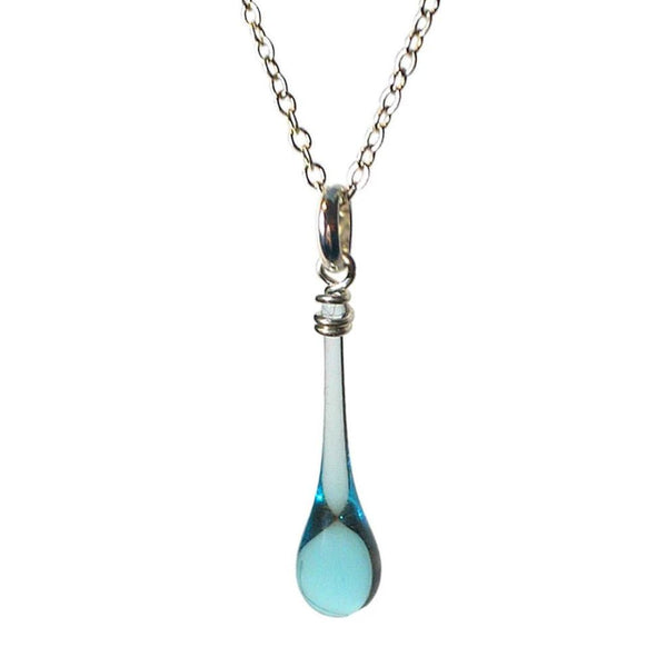 Maressa Glass Teardrop Pendant - Water