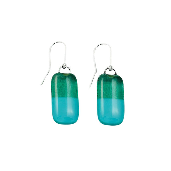 Dipped Earrings - Watermelon & Blue Corn