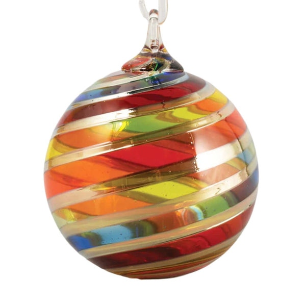 Artisan Ornament - Rainbow Platinum Twist