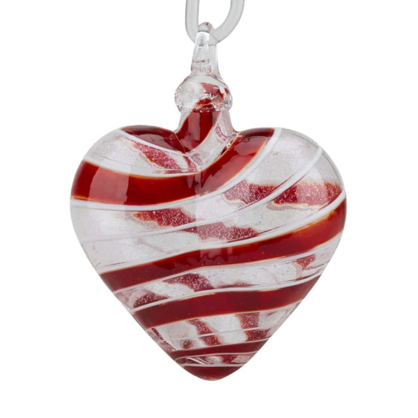 Artisan Heart Ornament - Red Spin