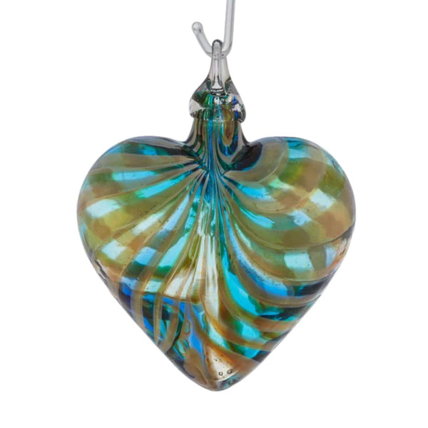 Artisan Heart Ornament - Marina Blue
