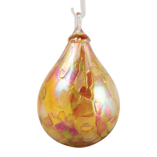 Gold Mosaic Raindrop Ornament
