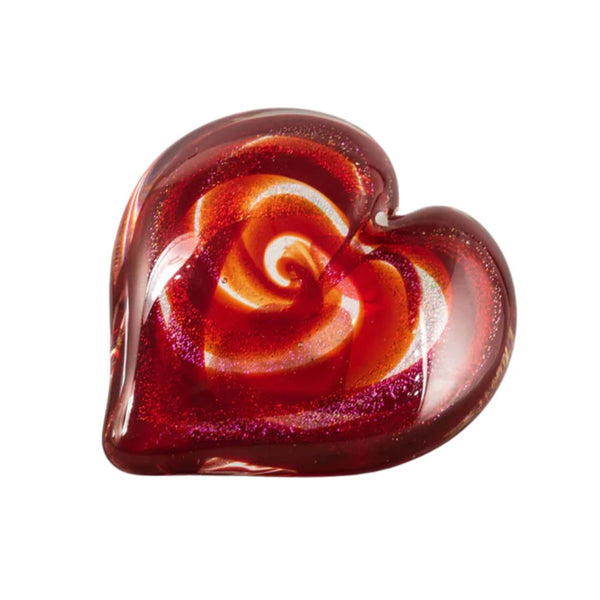 Hearts of Fire Paperweight - Scarlet