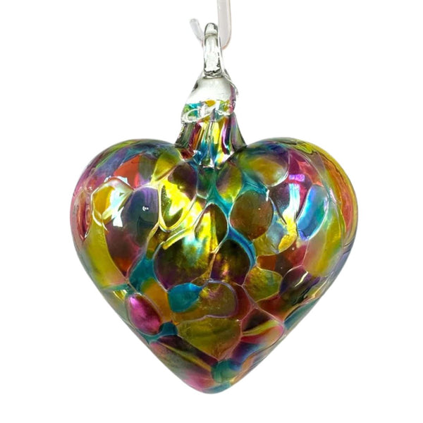 Ornament - Rainbow Chip Heart