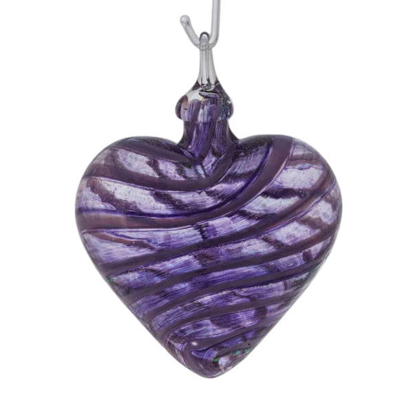 Artisan Heart Ornament - Purple Jasmine