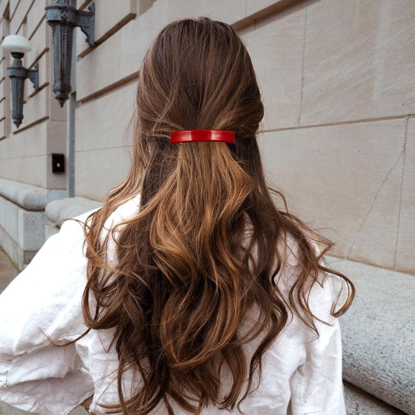 Patriotic Glass Hair Clip - Cherry Pie