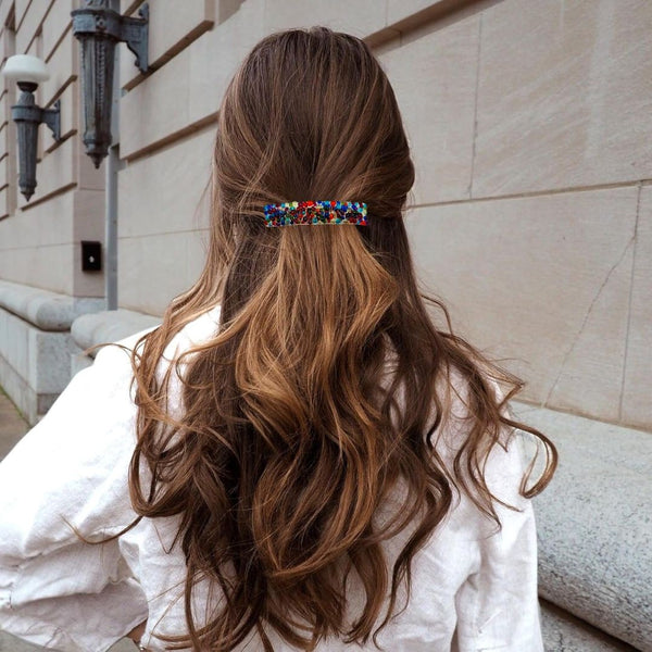 Stained Glass Dots Hair Clip - Cathedral