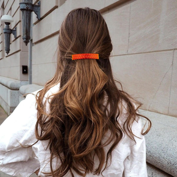 Halo Dichroic Glass Hair Clip - Phoenix