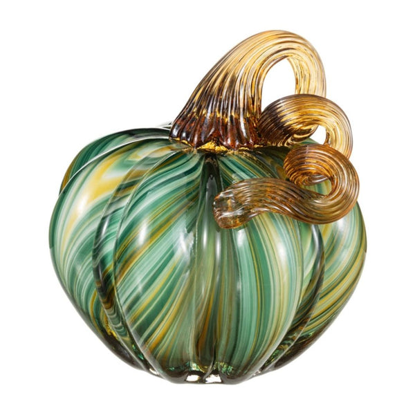 Small Green Striped Pumpkin