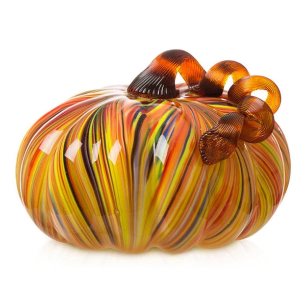 Large Harvest Stripes Pumpkin