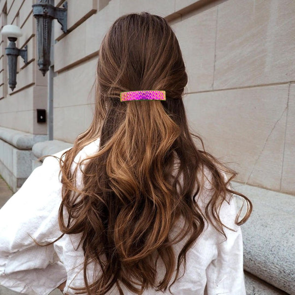 Halo Dichroic Glass Hair Clip - Pixie