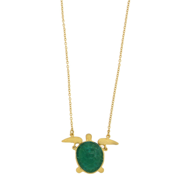 Under the Sea 16" Adj. Sea Turtle Pendant - Teal