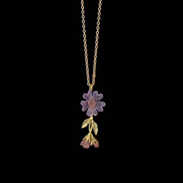 Phlox 16" Adj. Single Flower Drop Pendant