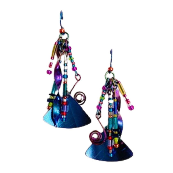 Niobium Cluster Earrings - Pizzazz