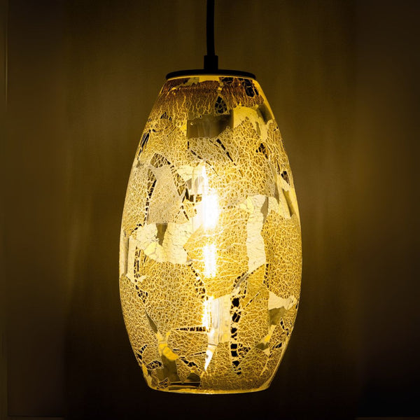 LUMi Pendant - Elettra Silver Leaf Overlay