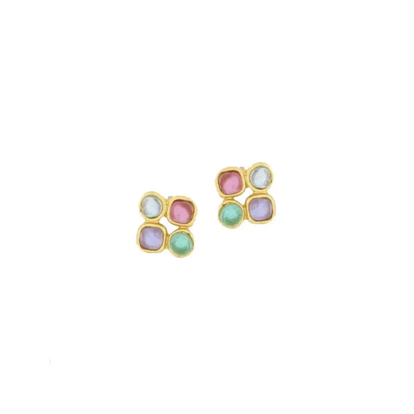 Droplets Post Earrings - Multi