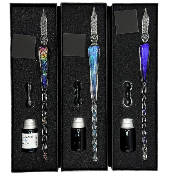 Glass Pen & Ink Set - Dichroic