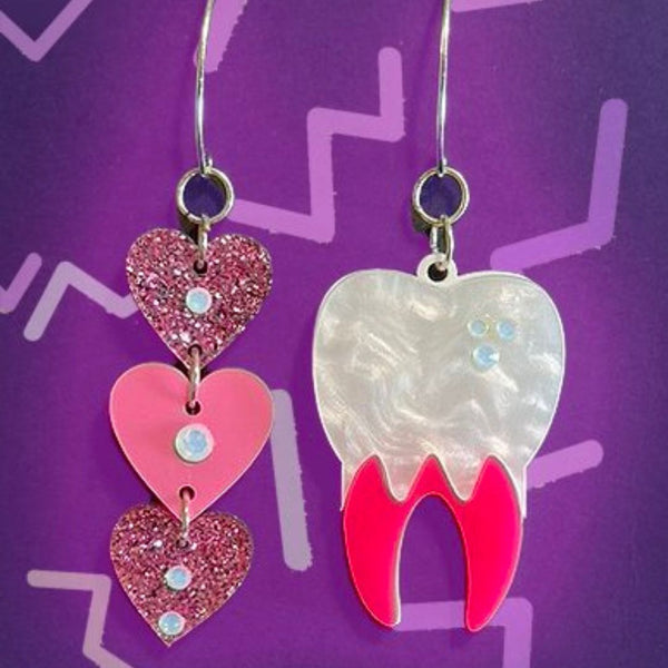 Sweet Tooth Earrings - Pink