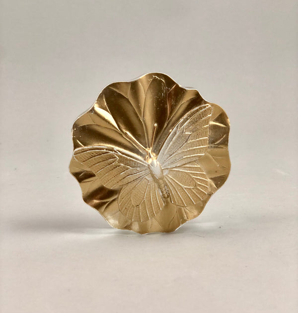 Butterfly Cast Paperweight - Gold