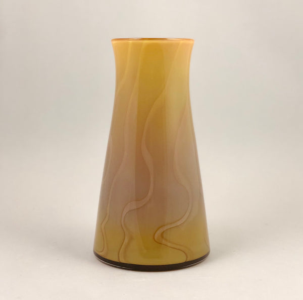 Ruby Swirl Vase - Coffee & Cream