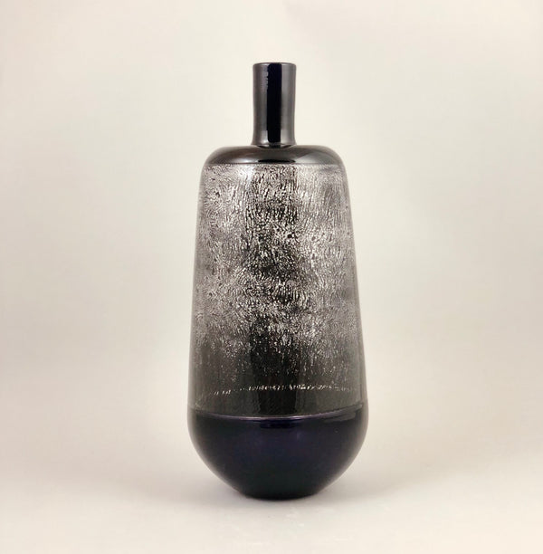 Murrine Vase - Black & Purple