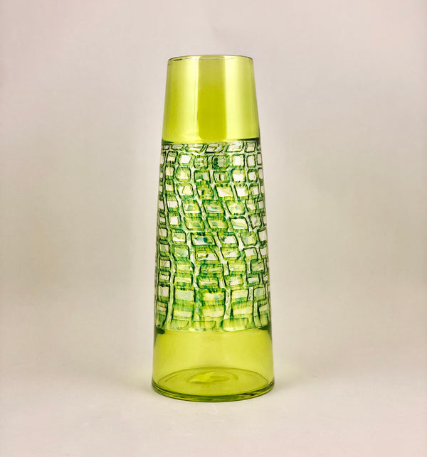 Murrine Vase - Yellow & Green