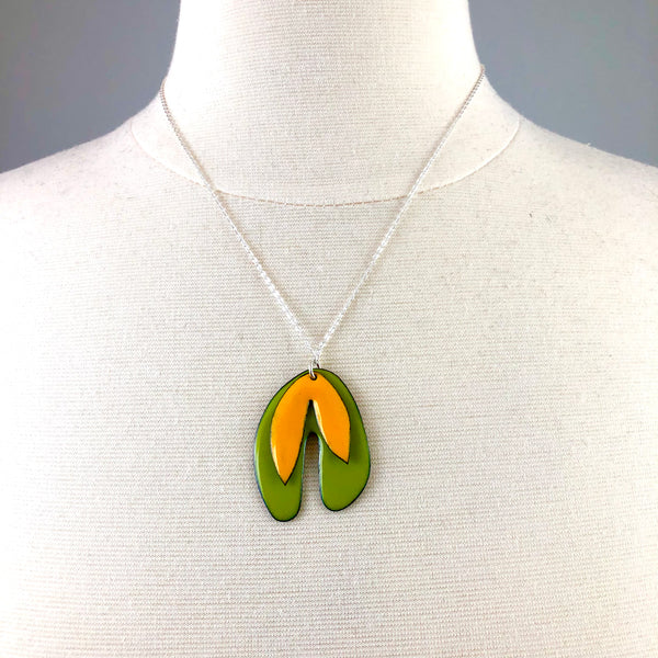 Orange/Lemon Retro Citrus Necklace