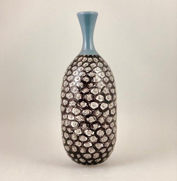 Murrine Vase - Grey and Purple