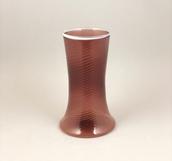 Hot Shop Optic Vase - Maroon